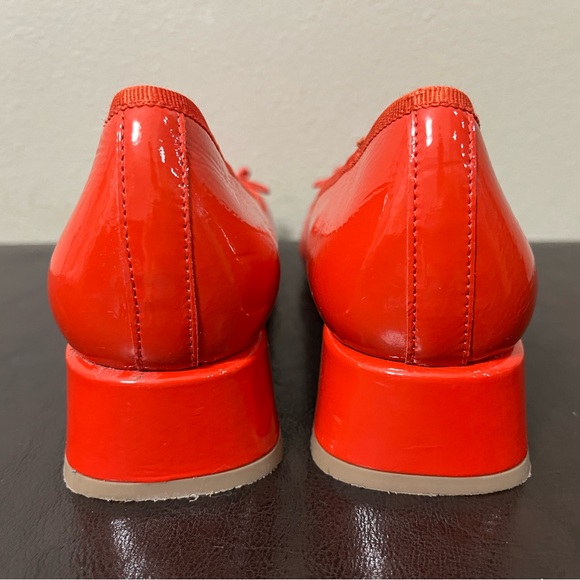 Anthropologie Bibi Lou Heeled Ballet Pumps Red 41 EU 10 US - Picture 14 of 16